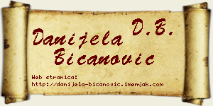Danijela Bicanović vizit kartica